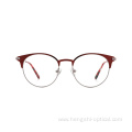 Stainless Steel Eyeglasses Unisex Vintage Round Metal Frame Glasses